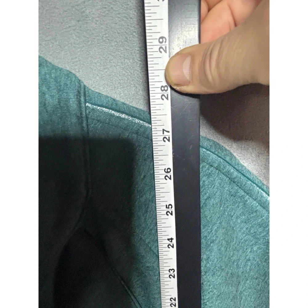Lululemon Scuba Oversized Funnel Neck Full Zip Long Heathered Teal M/L Lined